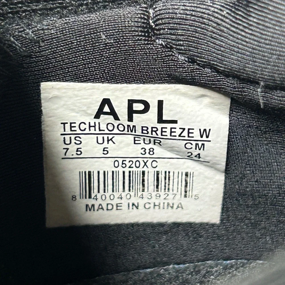 APL Sneakers Size 7.5‎ TechLoom Breeze Womens Running Shoes Black Multi Rainbow